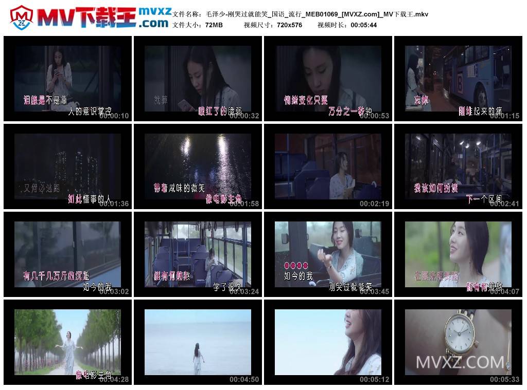 毛泽少-刚哭过就能笑_国语_流行_MEB01069